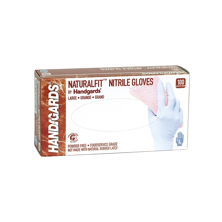 HANDGARDS NITRILE BLUE POWDER FREE LARGE GLOVES