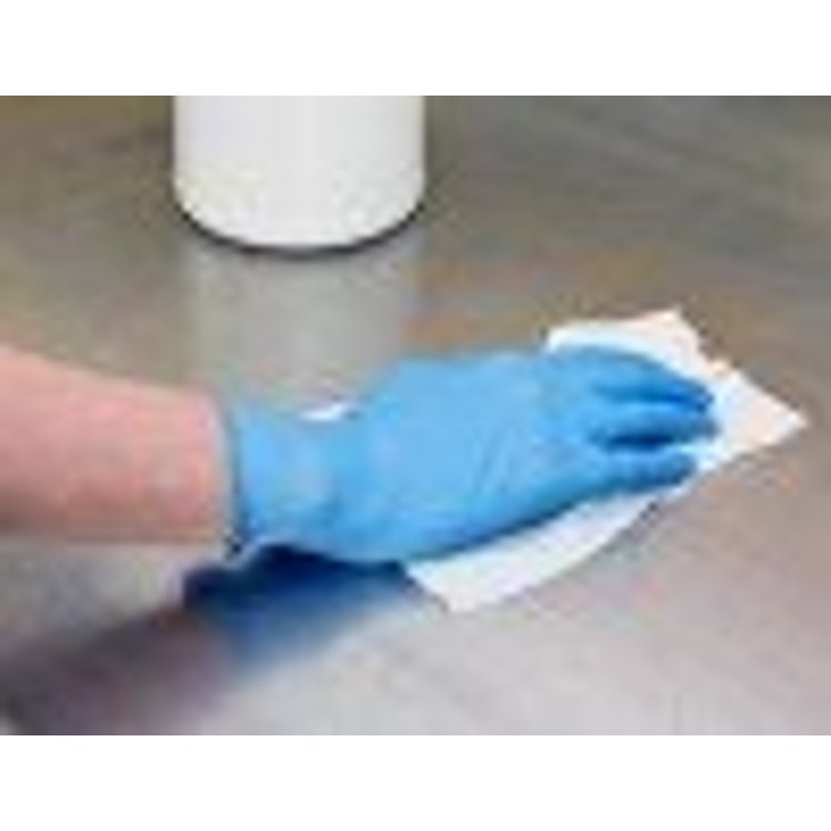 HANDGARDS NITRILE BLUE POWDER FREE MEDIUM GLOVES