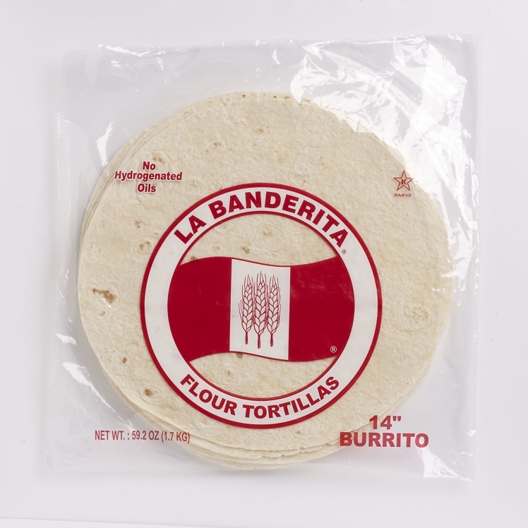 TORTILLA, FLOUR 14  PRSSD SHLF