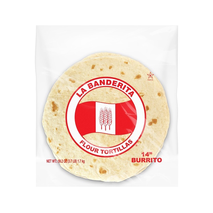 TORTILLA, FLOUR 14  PRSSD SHLF
