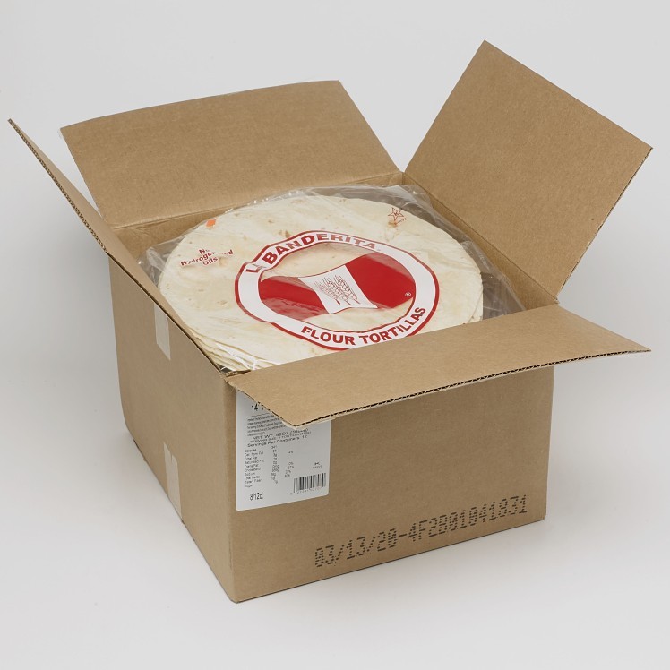 TORTILLA, FLOUR 14  PRSSD SHLF