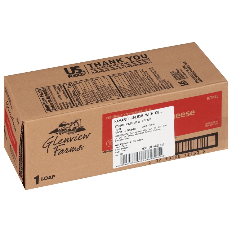 GLENVIEW FARMS CHEESE HAVARTI DILL SLICES