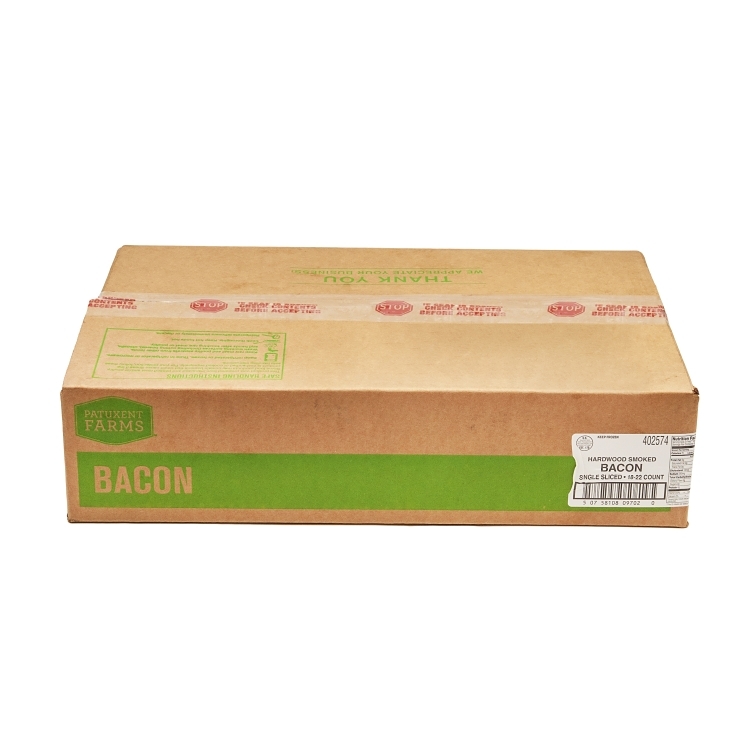 PATUXENT FARMS BACON PORK 18-22 COUNT LAID OUT
