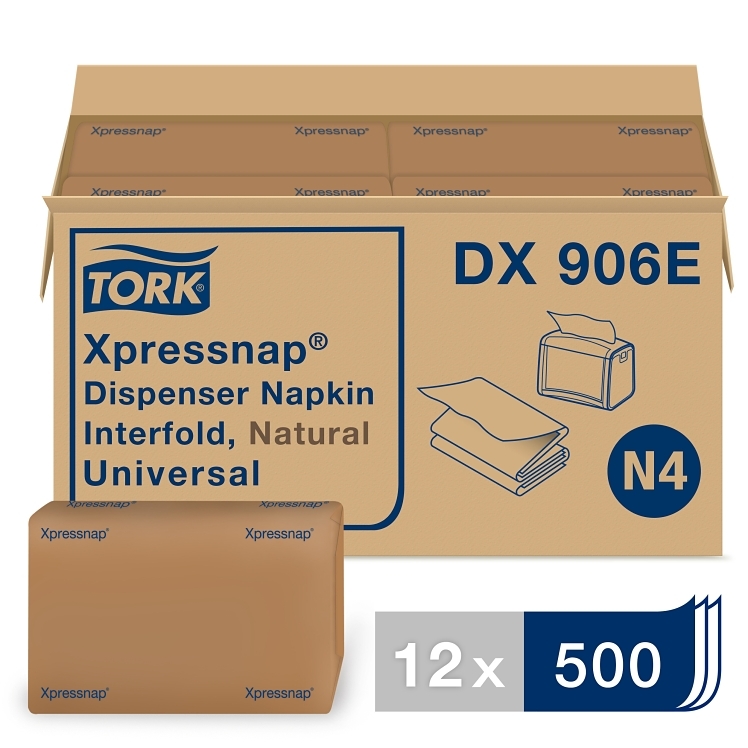 TORK XPRESSNAP NATURAL 1 PLY DISPENSER NAPKINS