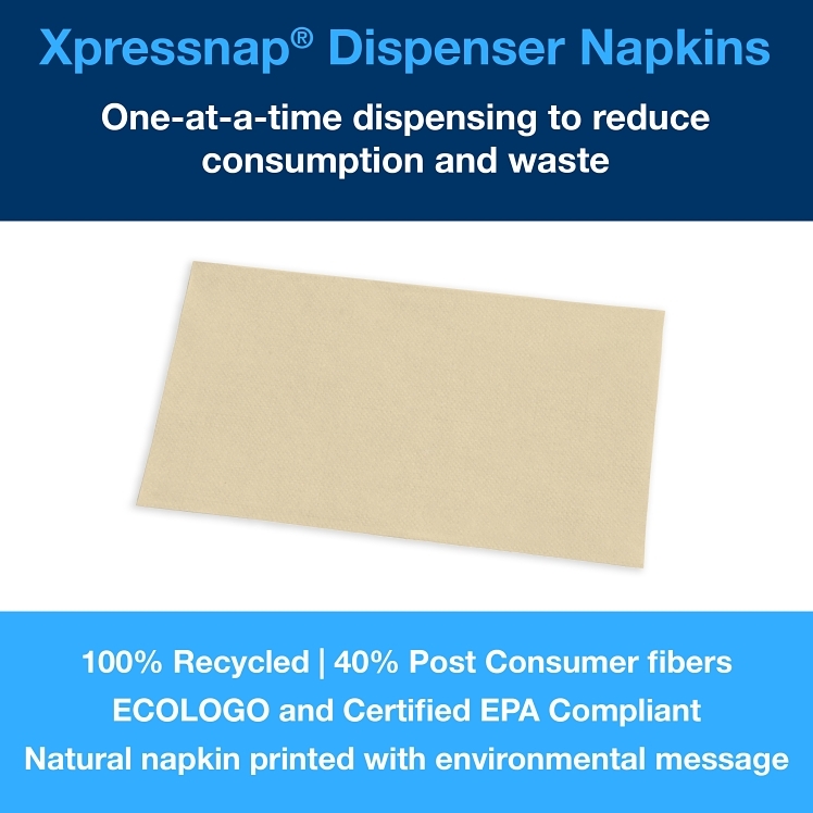 TORK XPRESSNAP NATURAL 1 PLY DISPENSER NAPKINS