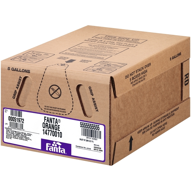 FANTA BAG IN BOX FOUNTAIN SYRUP 5/1