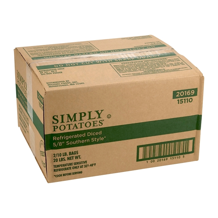 SIMPLY POTATO DICED POTATOES 5/8