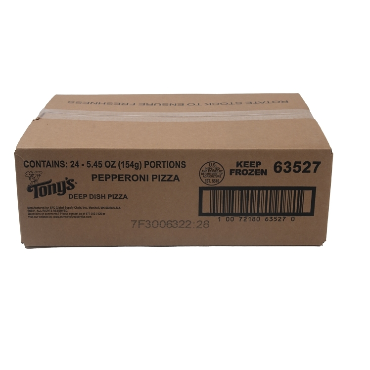 TONY'S PIZZA PEPPERONI ROUND 5 INCH INDIVIDUALLY WRAPPED FROZEN