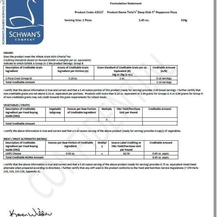 TONY'S PIZZA PEPPERONI ROUND 5 INCH INDIVIDUALLY WRAPPED FROZEN
