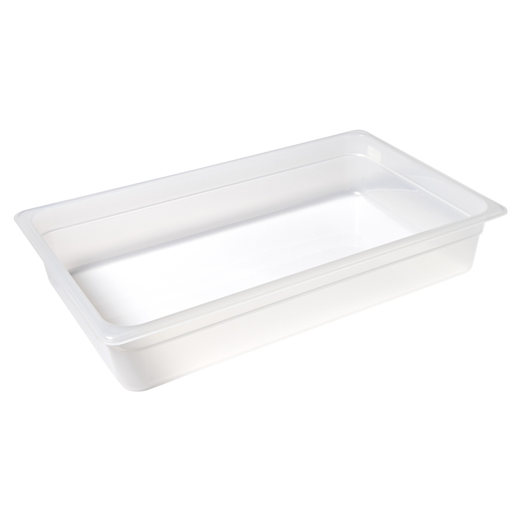 CAMBRO FOOD PAN FULL SIZE TRANSLUCENT 4 IN DEEP