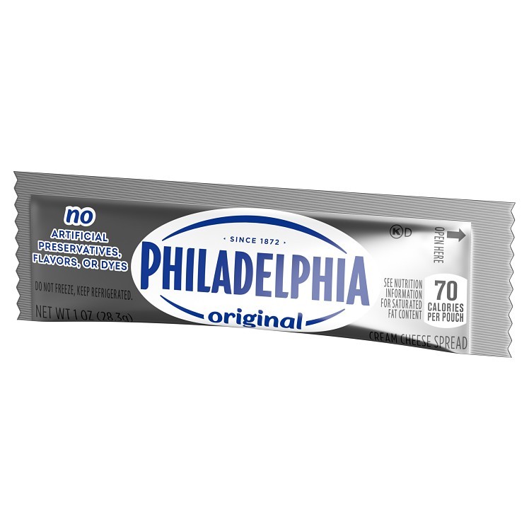 PHILADELPHIA CREAM CHEESE SINGLE SERVING PACKETS