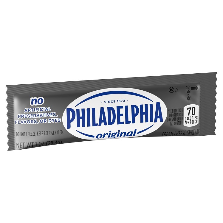PHILADELPHIA CREAM CHEESE SINGLE SERVING PACKETS