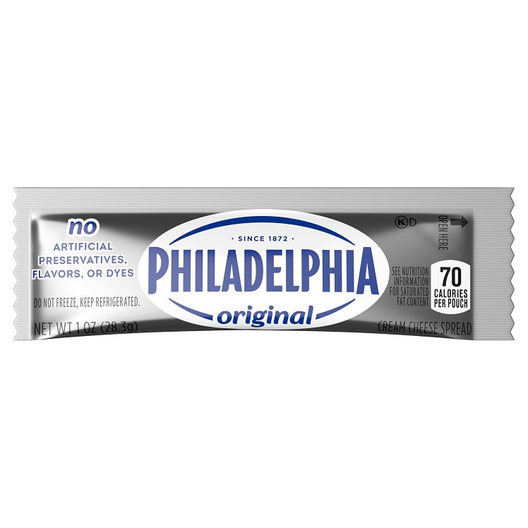 PHILADELPHIA CREAM CHEESE SINGLE SERVING PACKETS
