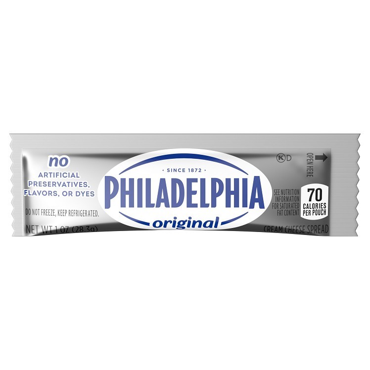 PHILADELPHIA CREAM CHEESE SINGLE SERVING PACKETS