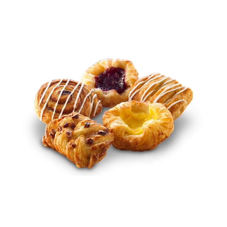 SCHULSTAD ROYAL DANISH PASTRY DOUGH DANISH ASSORTED MINI PRE-PREPARED