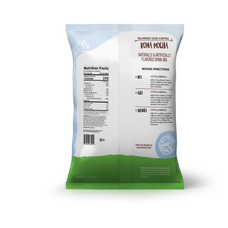 BIG TRAIN SMOOTHIE MIX KONA MOCHA