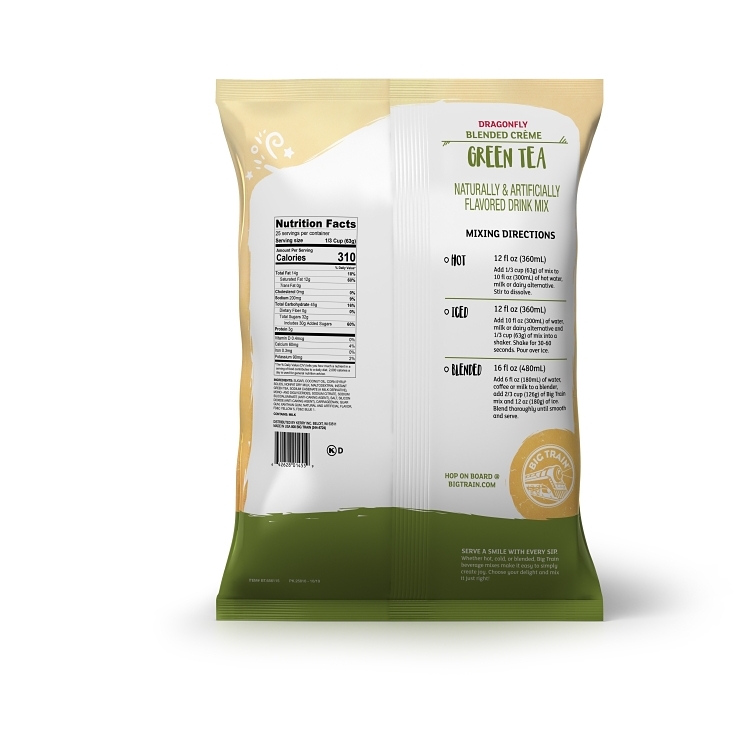 DRAGONFLY BIG TRAIN GREEN TEA SMOOTHIE MIX