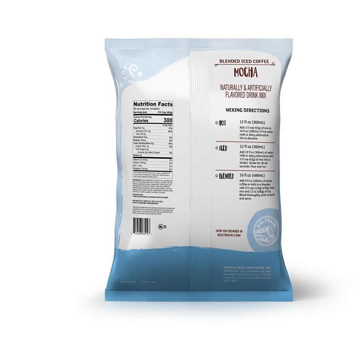 BIG TRAIN SMOOTHIE MIX SUGAR FREE MOCHA