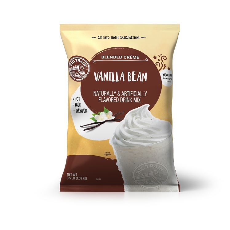 BIG TRAIN SMOOTHIE MIX VANILLA BEAN COFFEE-FREE SMOOTHIE MIX