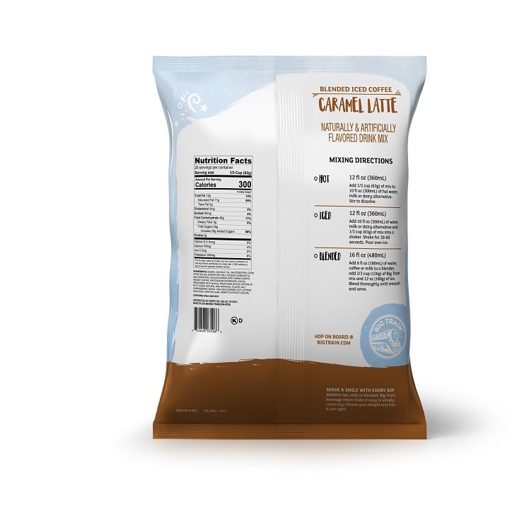 BIG TRAIN SMOOTHIE MIX CARAMEL LATTE