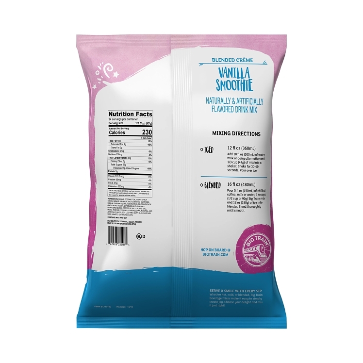 BIG TRAIN SMOOTHIE MIX Vanilla