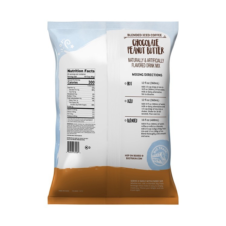 BIG TRAIN SMOOTHIE MIX PEANUT BUTTER
