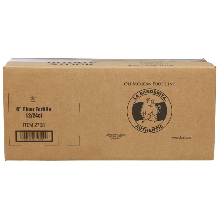 LA BANDERITA FLOUR TORTILLA 6 INCH