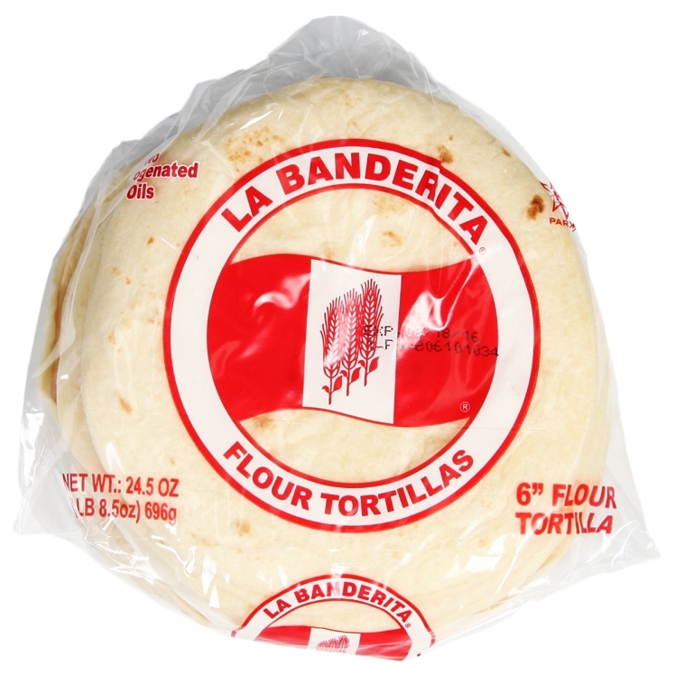 LA BANDERITA FLOUR TORTILLA 6 INCH