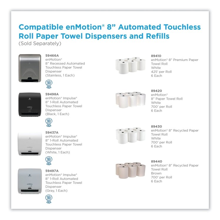 ENMOTION NON-PERFORATED 8.25 X 700 FEET PAPER TOWEL