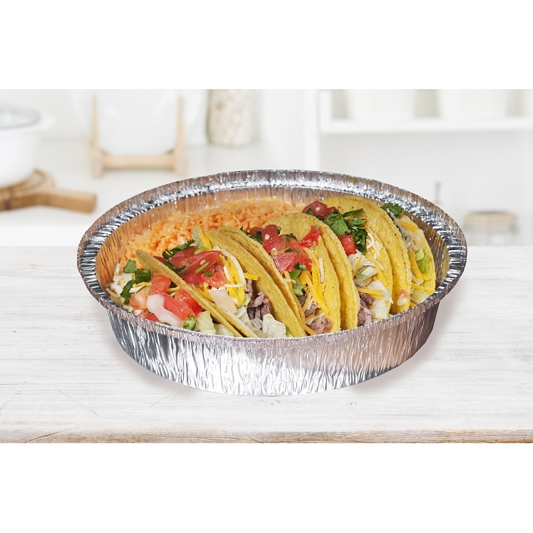 MONOGRAM CONTAINER, FOIL 9 1 COMPARTMENT ROUND