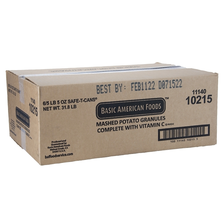 BASIC AMERICAN FOODS LOW SODIUM W/ VITAMIN C DEHYDRATED MASTED POTATO