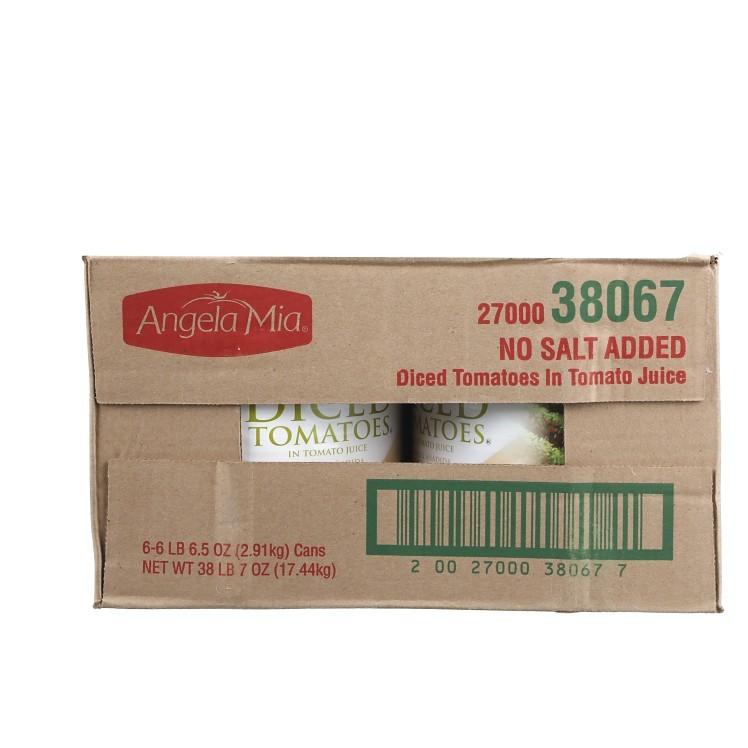 ANGELA MIA NO SALT ADDED DICED TOMATOES