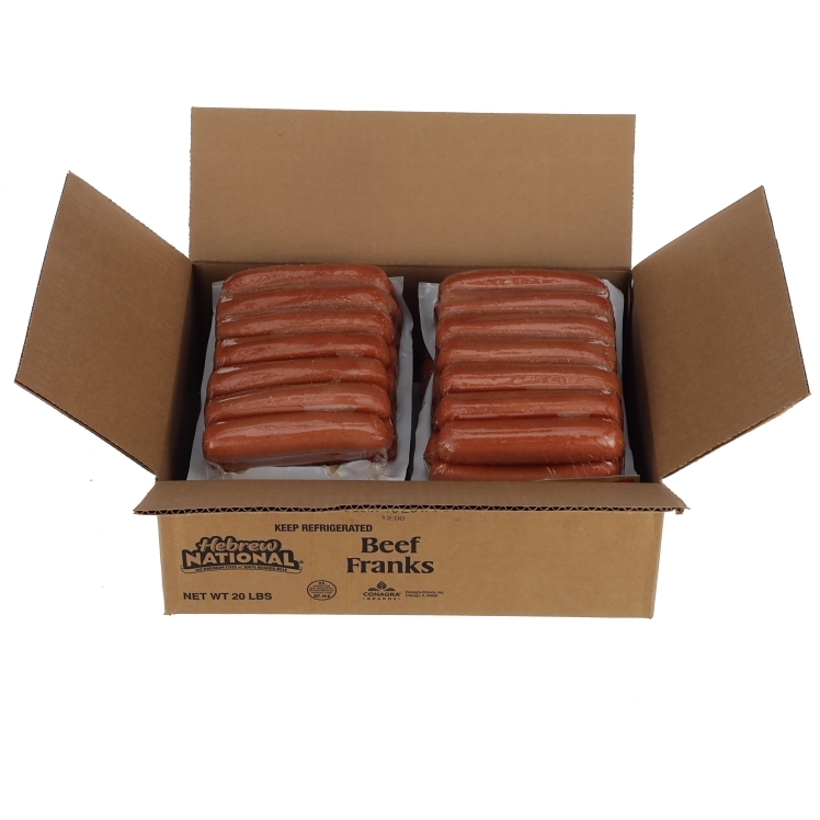 HEBREW NATIONAL KOSHER SKINLESS HOT DOG 6 INCH 4/1