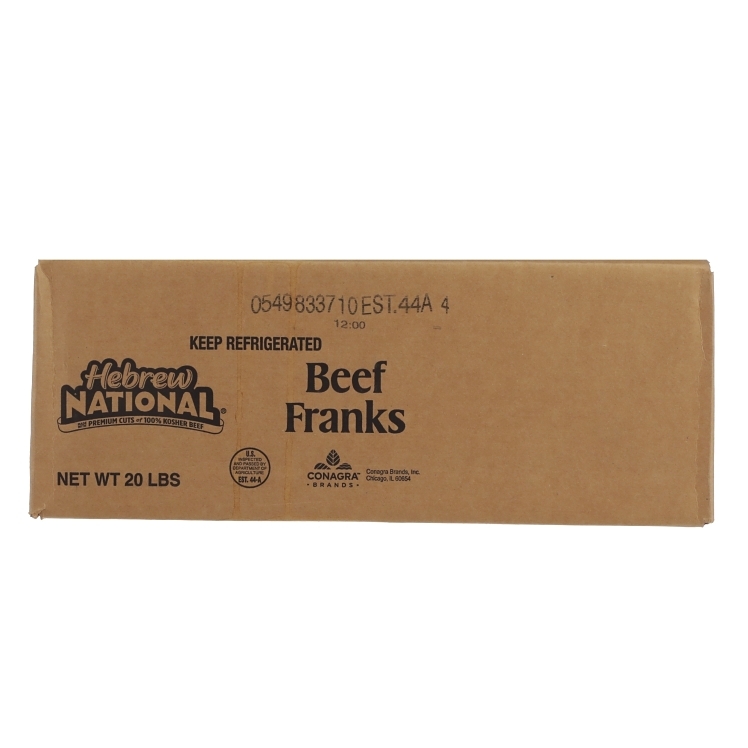 HEBREW NATIONAL KOSHER SKINLESS HOT DOG 6 INCH 4/1