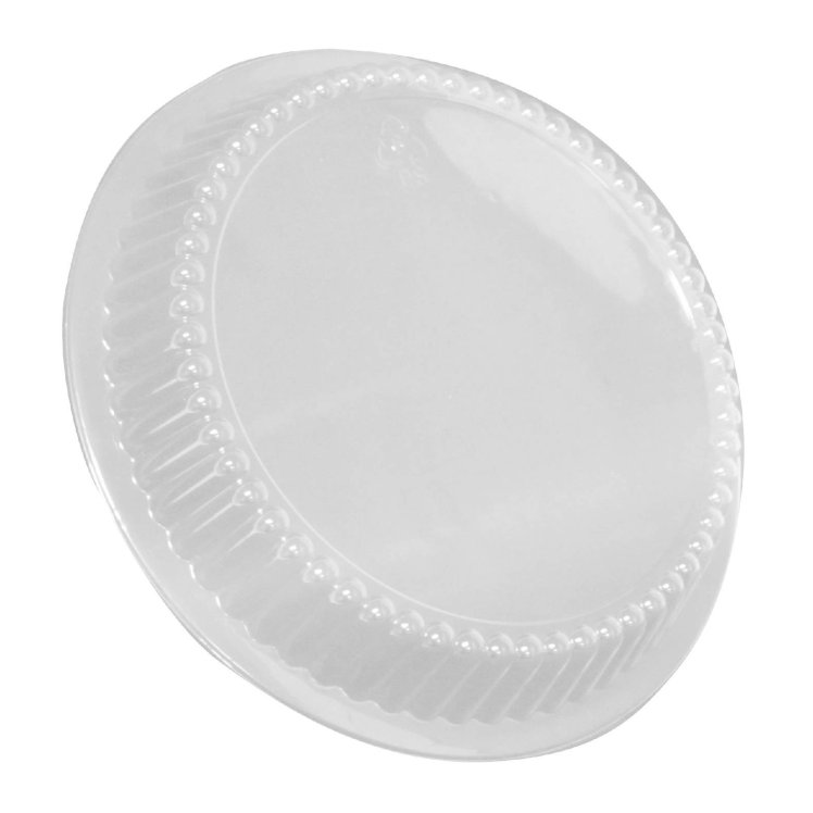 LID, CONT 7  DOME PLST CLR RND