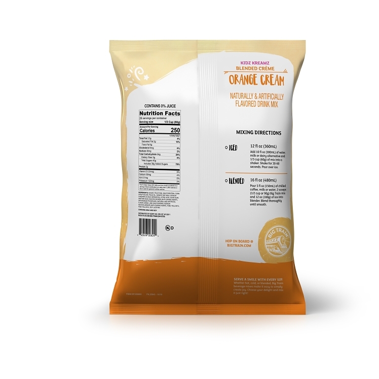 BIG TRAIN SMOOTHIE MIX ORANGE CREAM