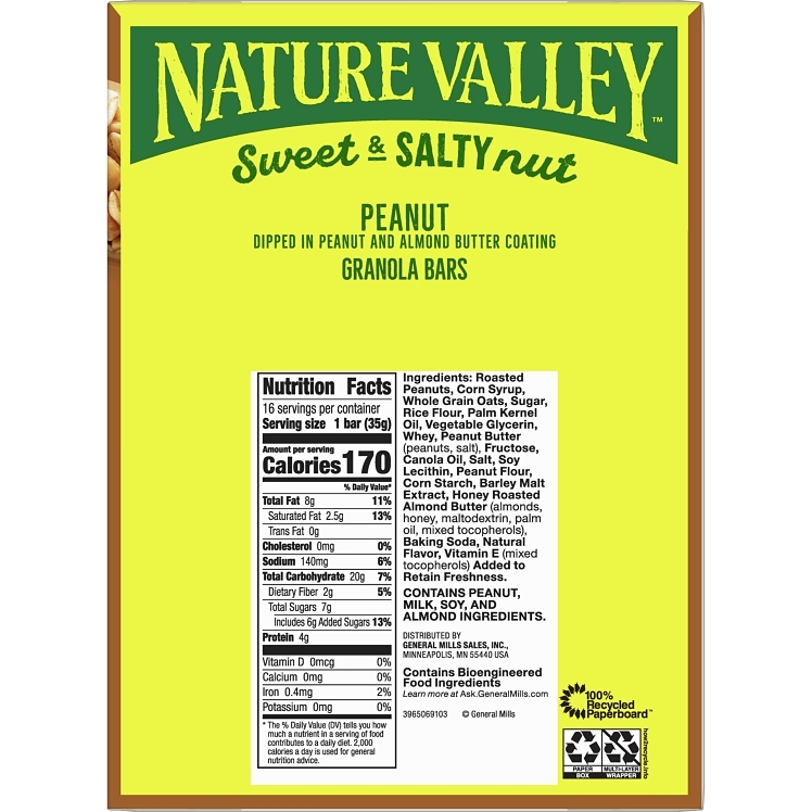 NATURE VALLEY SWEET & SALTY PEANUT GRANOLA BAR