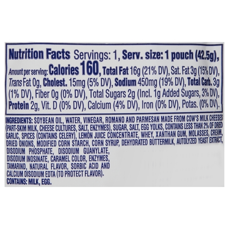 KRAFT SIGNATURE CAESAR DRESSING PACKETS