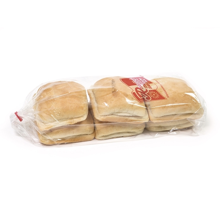 ROTELLA'S ITALIAN BAKERY SQUARE SLICED WHITE CIBATTA ROLL 4.5 INCHES