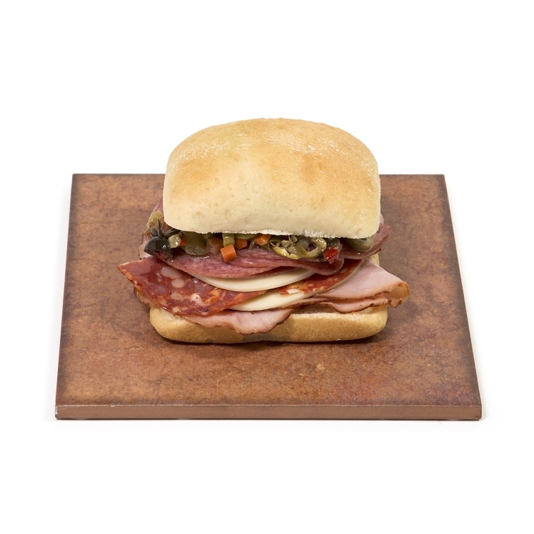 ROTELLA'S ITALIAN BAKERY SQUARE SLICED WHITE CIBATTA ROLL 4.5 INCHES