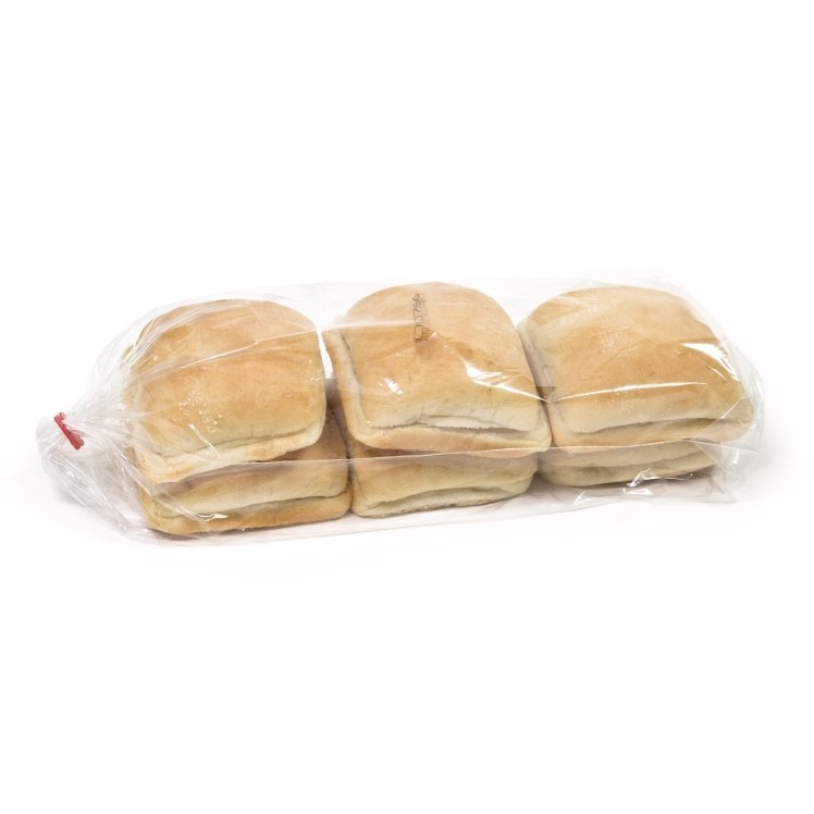 ROTELLA'S ITALIAN BAKERY SQUARE SLICED WHITE CIBATTA ROLL 4.5 INCHES