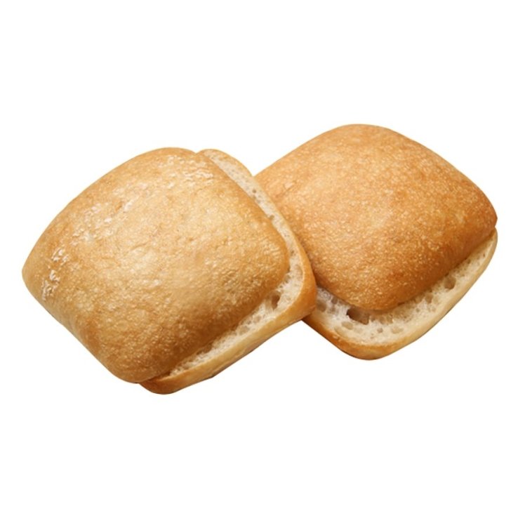 ROTELLA'S ITALIAN BAKERY SQUARE SLICED WHITE CIBATTA ROLL 4.5 INCHES
