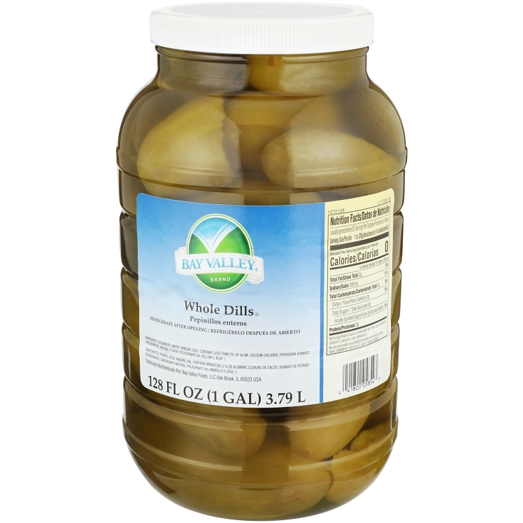 BAY VALLEY FOODS PREMIUM WHOLE DILL PICKLE 24-28 CT