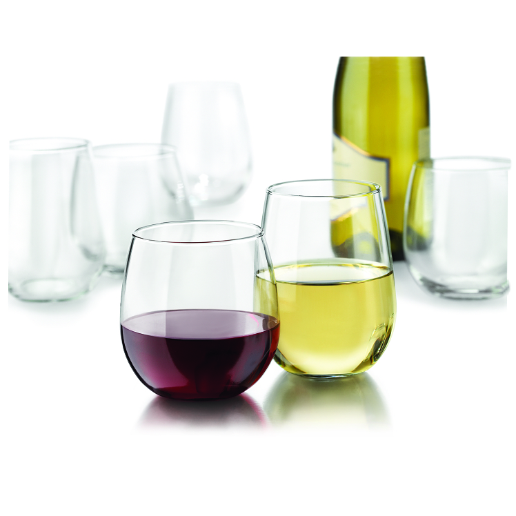 LIBBEY GLASS STEMLESS WINE 17 OUNCE