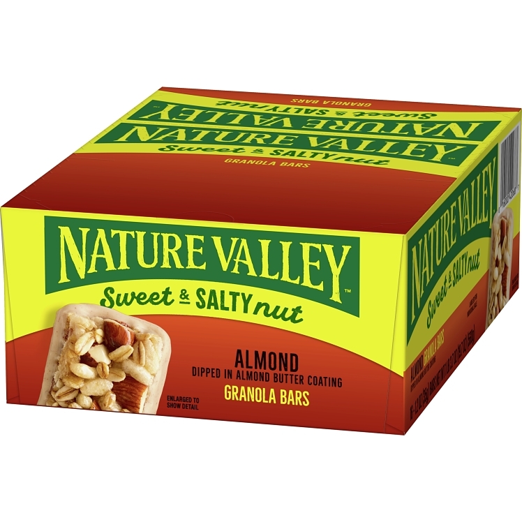 NATURE VALLEY GRANOLA BAR WITH ALMOND SWEET AND SALTY SNACK