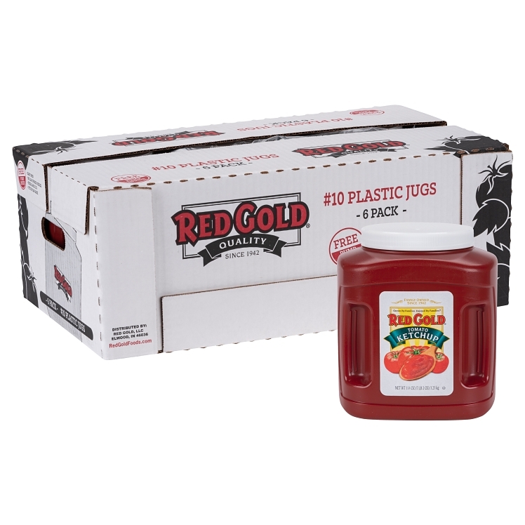 RED GOLD KETCHUP PLASTIC JUG W/PUMP