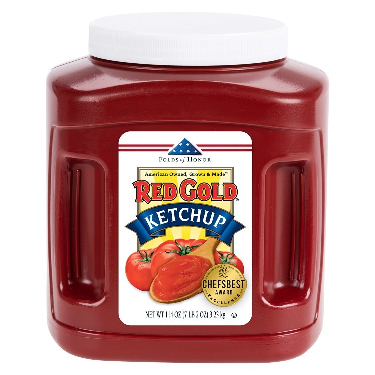 RED GOLD KETCHUP PLASTIC JUG