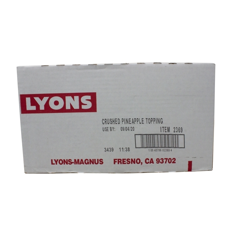 LYONS DESSERT TOPPING PINEAPPLE