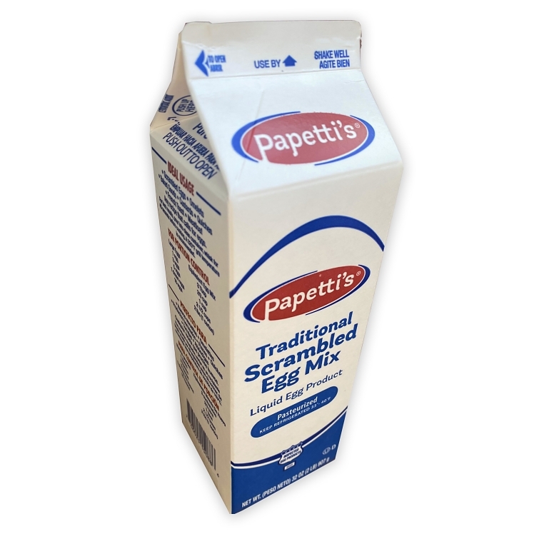 PAPETTIS SCRAMBLED EGG MIX WITH MILK CARTON