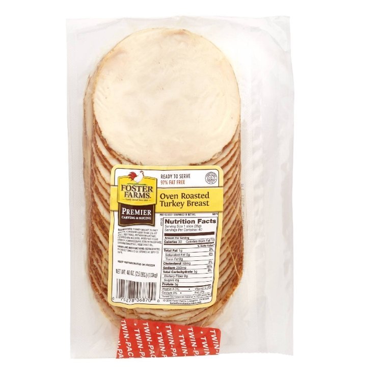 FOSTER FARMS SLICED TURKEY BREAST